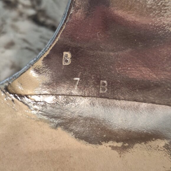 Gucci vintage silver wedge heel sandals size 7B - Picture 9 of 11